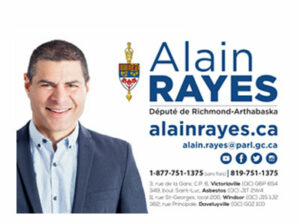 ​Alain Rayes, Député Richmond-Arthabaska